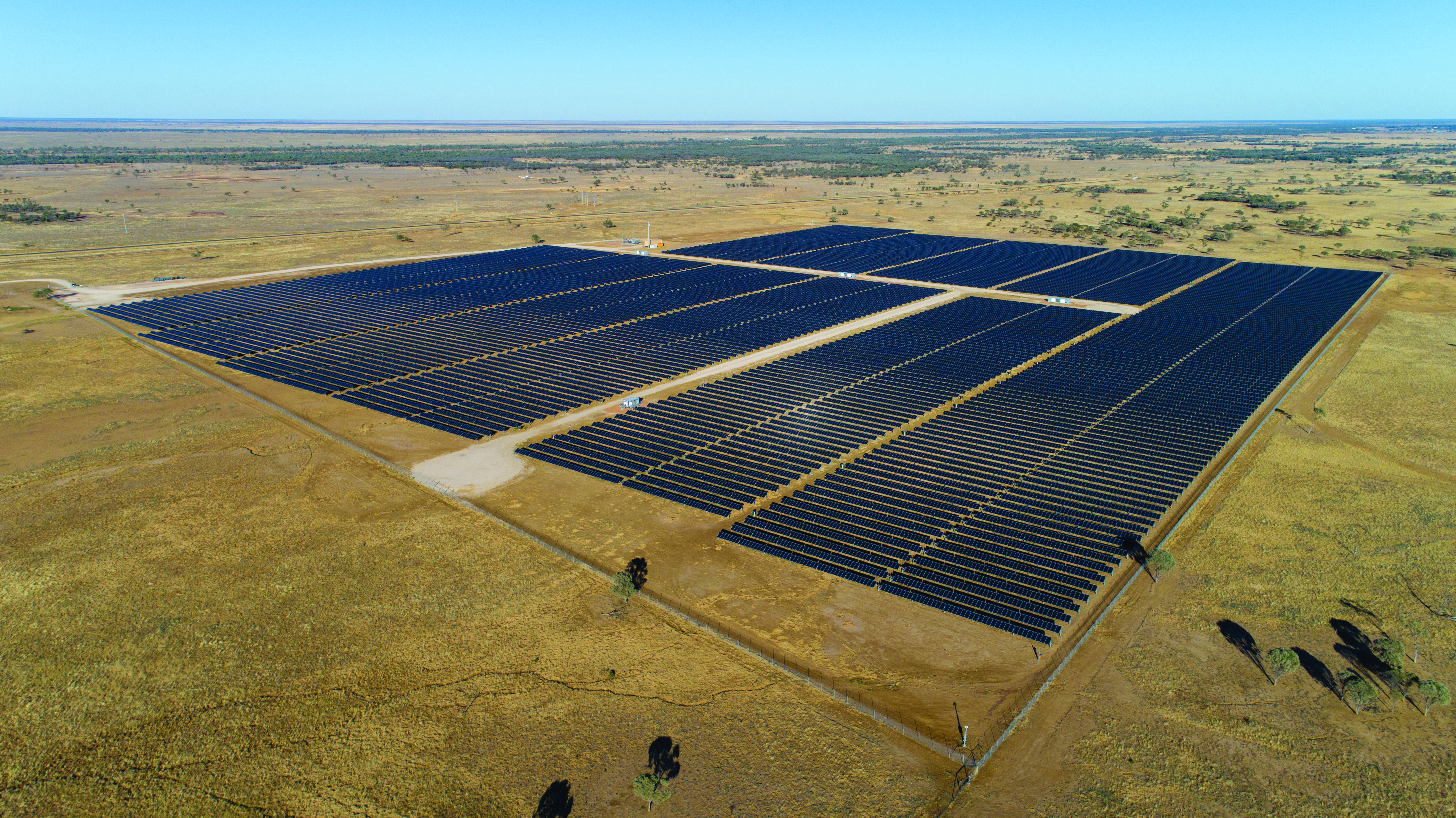 Solar farm in Australian and New Zealand countryside